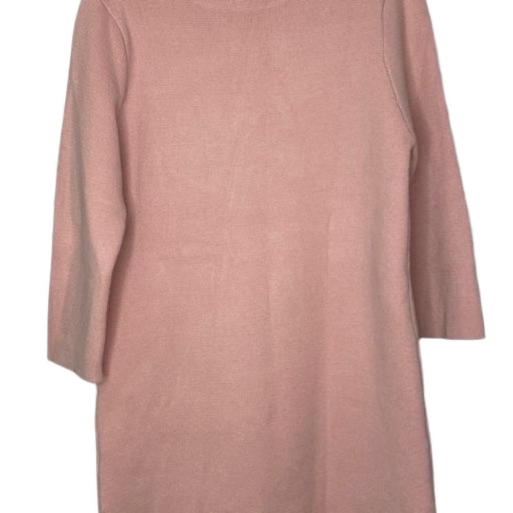 Pink Wool Blend Deer Appliqué Sweater Tunic Cottagecore M - Picture 9 of 16